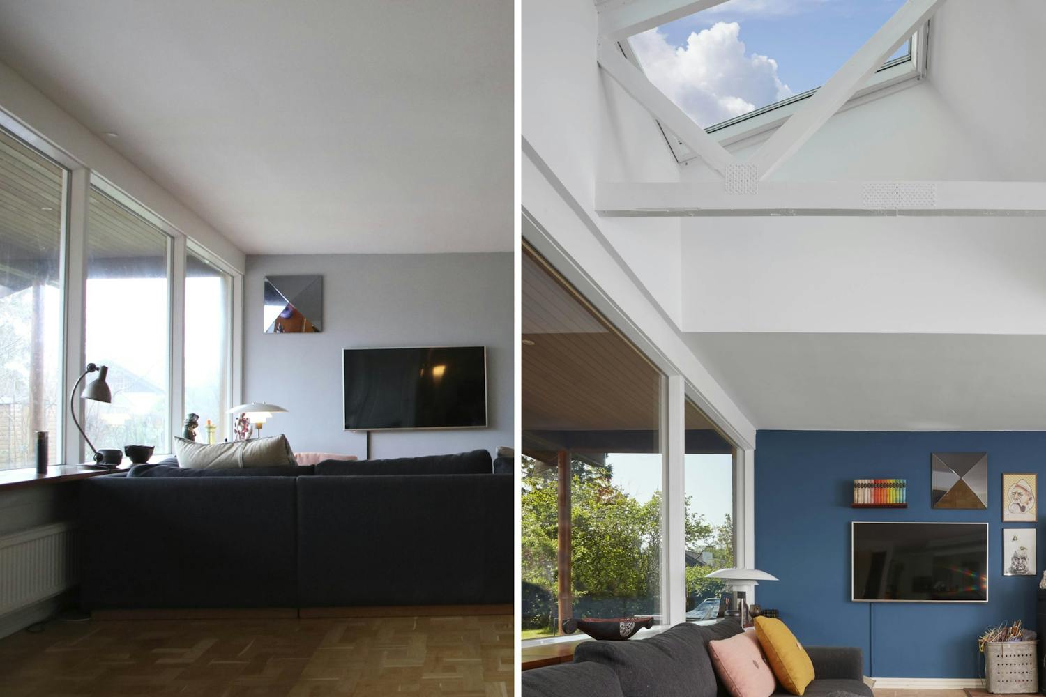 Få in mer ljus i enplanshus med fackverkstakstolar Få in mer ljus i enplanshus med fackverkstakstolar